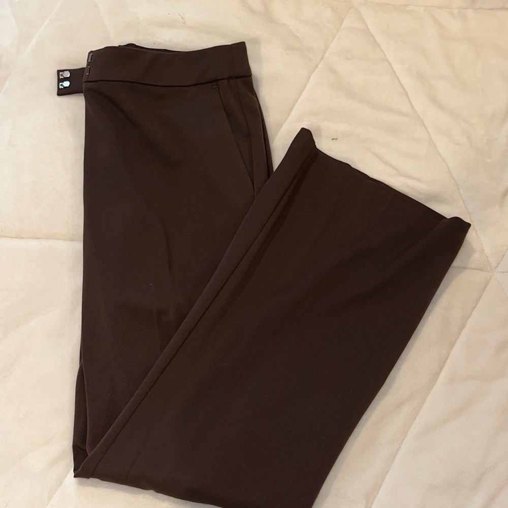 H&M Chocolate Brown Straight Leg Pants